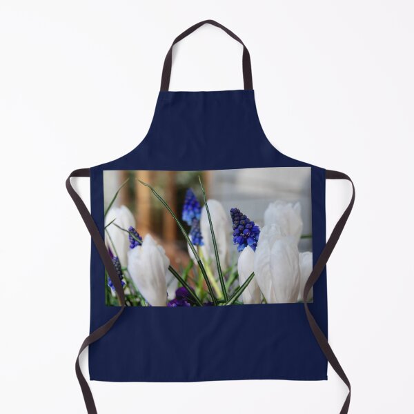 Item preview, White crocus & grape hyacinths, Macedon designed and sold by Susan Henry.