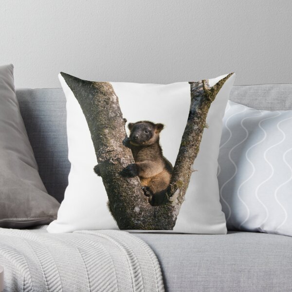 Tree Kangaroo Baby Throw Pillow