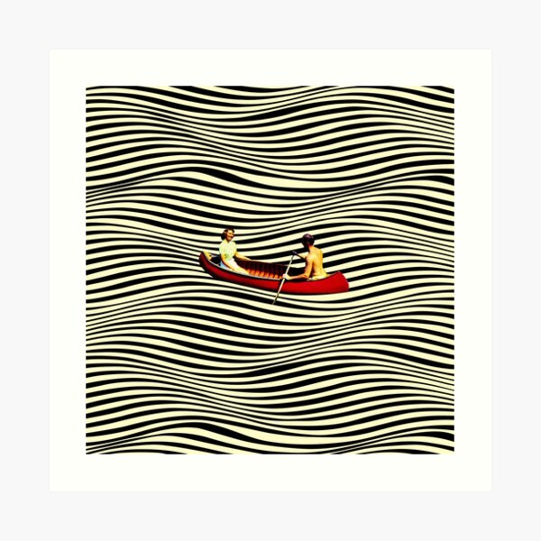 Illusionary Boat Ride Art Print