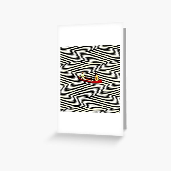 Illusionary Boat Ride Greeting Card