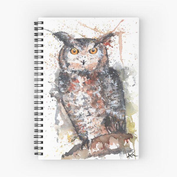 Item preview, Owl - Watercolor Wildlife designed and sold by Andreea Nae.