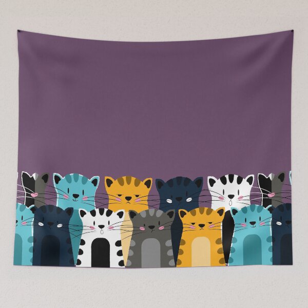 Item preview, Cat Expression Purple designed and sold by ranadigipaint.
