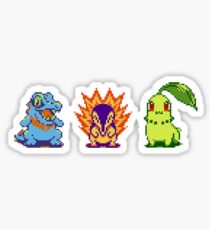 Johto Starters Sticker