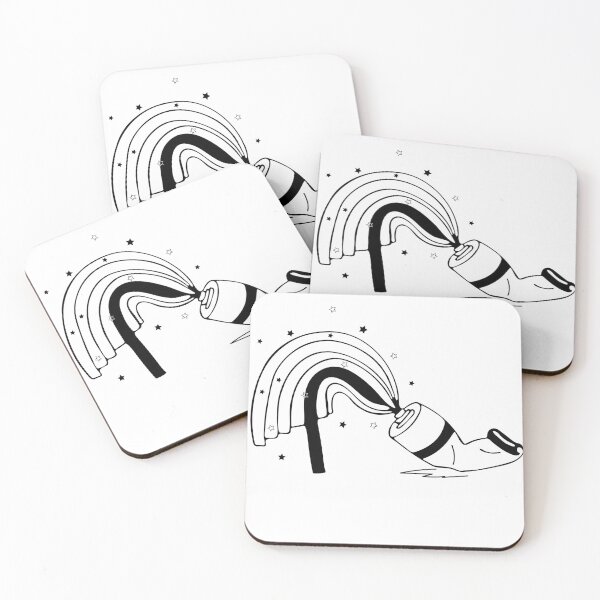 Item preview, Black and white rainbow, Paint designed and sold by Bazarovaart.