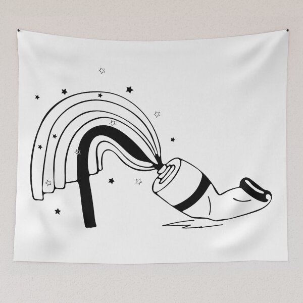Item preview, Black and white rainbow, Paint designed and sold by Bazarovaart.