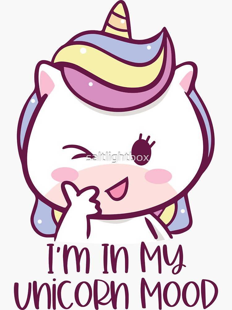 PET ME - Cute Wink Unicorn' Sticker