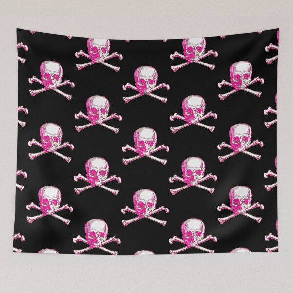 Item preview, Punk Skull ~Pink & Green on White designed and sold by EvilLeftHand.