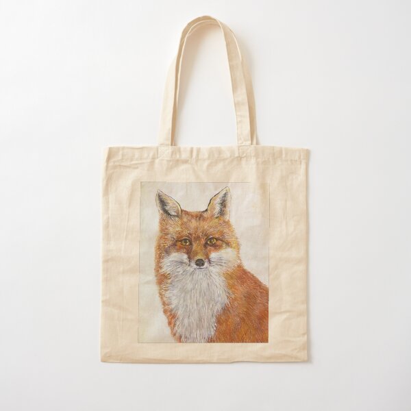 Fox Cotton Tote Bag