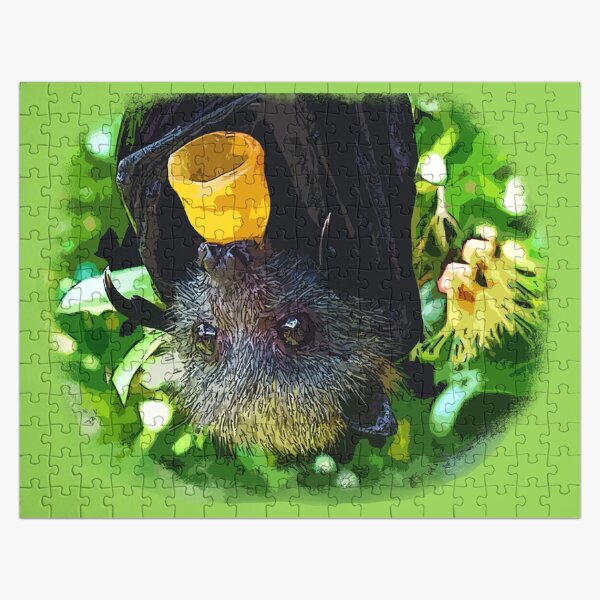 Batzilla - Artsy Baby Bat Jigsaw Puzzle