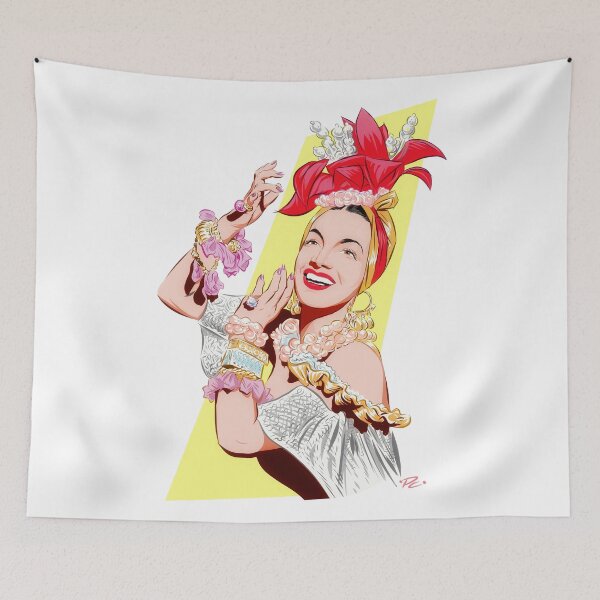 Item preview, Carmen Miranda - An illustration by Paul Cemmick designed and sold by TIGERDAVER.