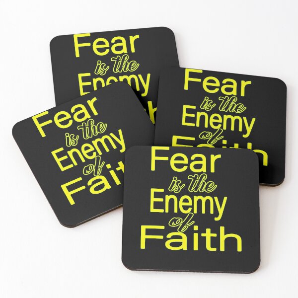 Item preview, Fear is the Enemy of Faith,fear,faith,inspirational quotes designed and sold by alikassi.