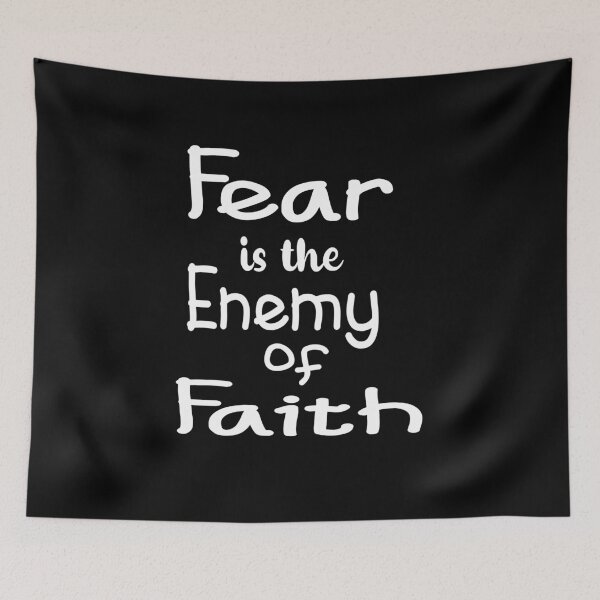 Item preview,  Fear is the Enemy of Faith,inspirational designed and sold by alikassi.