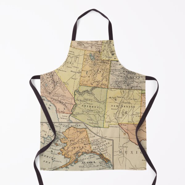 Item preview, Vintage South West USA Map designed and sold by Rainbows Galore.