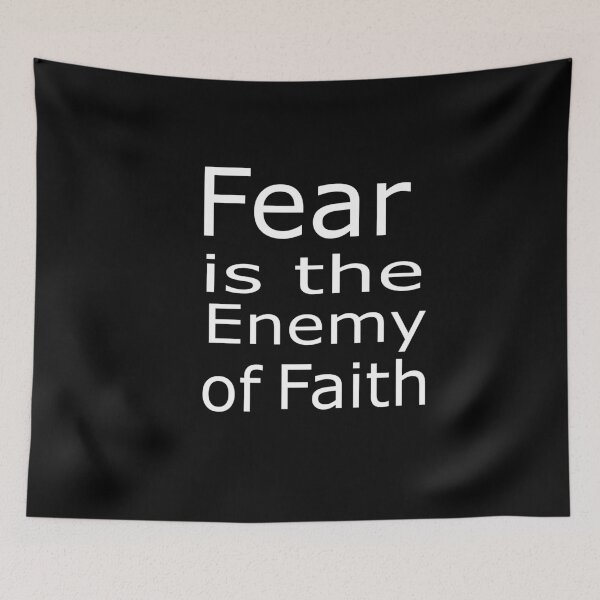 Item preview, Fear is the Enemy of Faith,inspirational quotes designed and sold by alikassi.