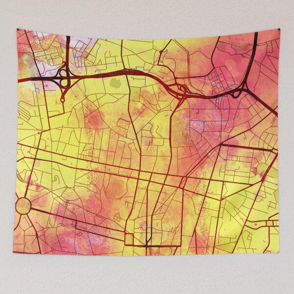 Item preview, Porto Portugal Street Map Magma Eruption designed and sold by IvonDesign.