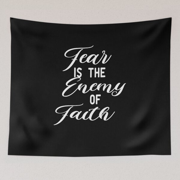 Item preview, Fear is the Enemy of Faith,inspirational quotes designed and sold by alikassi.