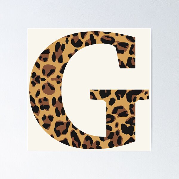  3D Rose Art Deco Monogram Letter G Gold Effect and