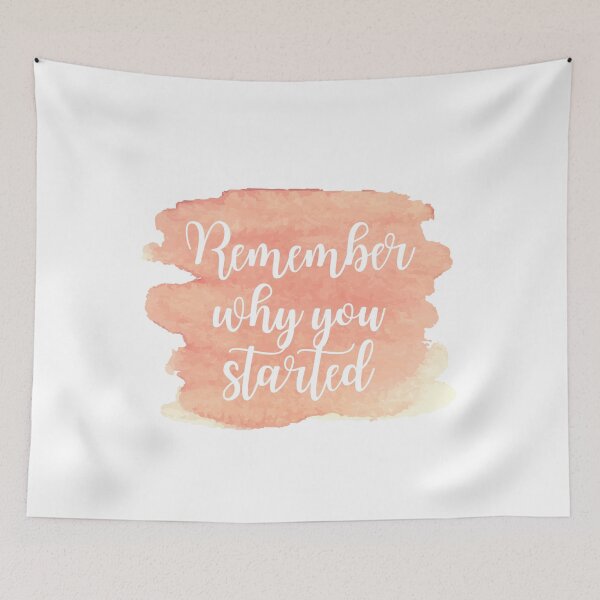Item preview, Remember why you started - Pink Watercolor  designed and sold by KarolinaPaz.