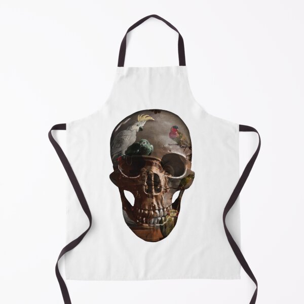 Item preview, Painted Baroque Skull with Birds designed and sold by EvilLeftHand.