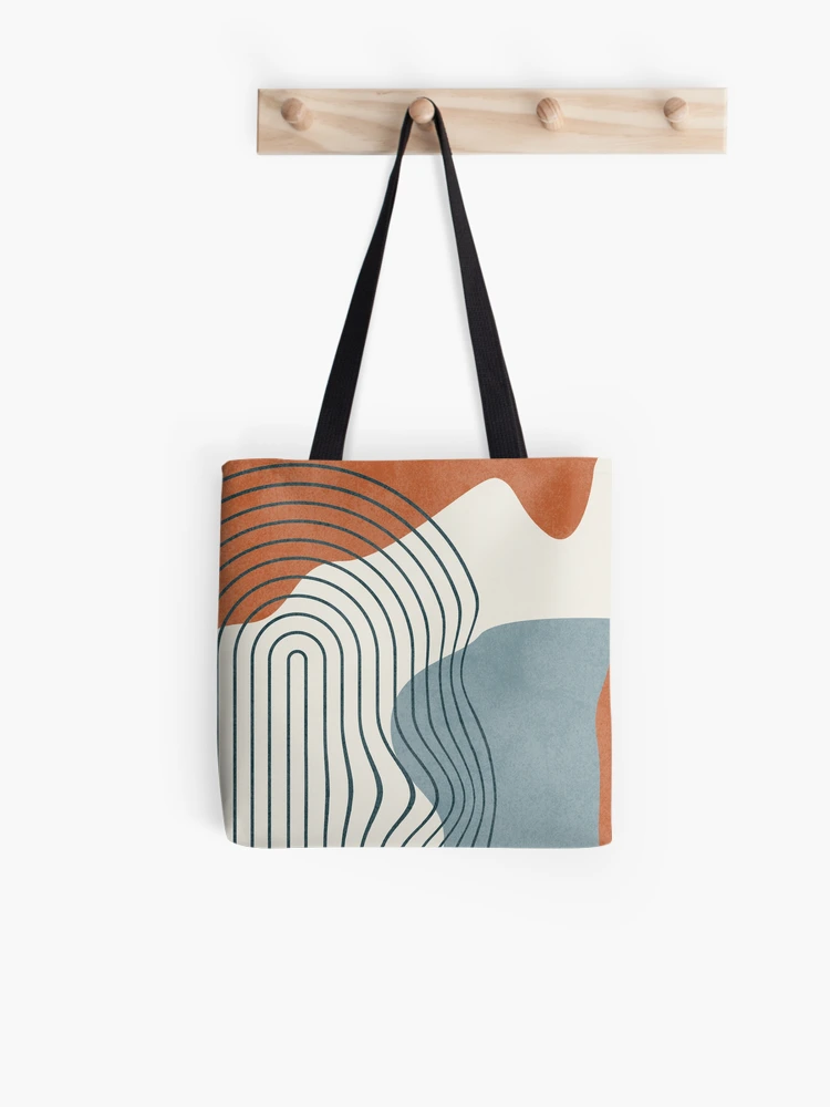 Colorful Geometric Shapes Simple Modern Design Tote Bag