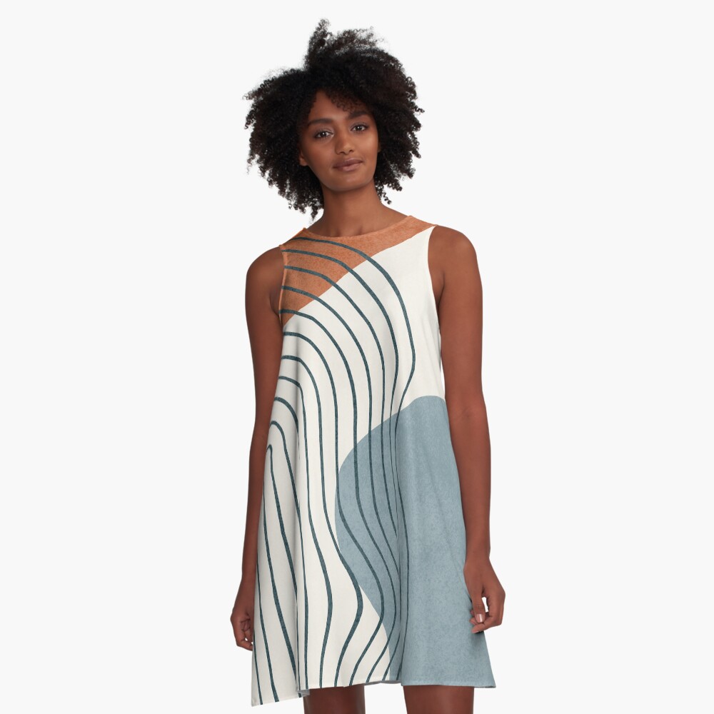 Vista previa del artículo con la obra «Vestido acampanado», diseñado y vendido por millamix.