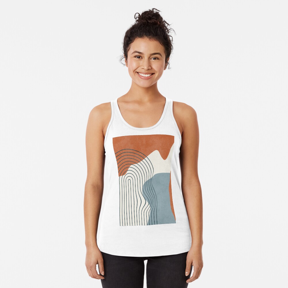 Vista previa del artículo con la obra «Camiseta con espalda nadadora», diseñado y vendido por millamix.
