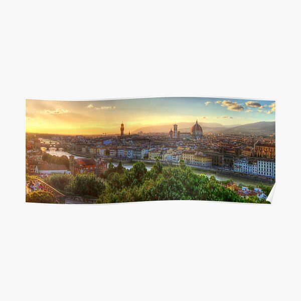 Florence Sunset Poster