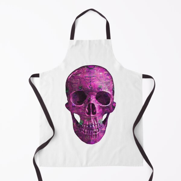 Item preview, Jewelled Baroque Skull in Pinky Purple designed and sold by EvilLeftHand.