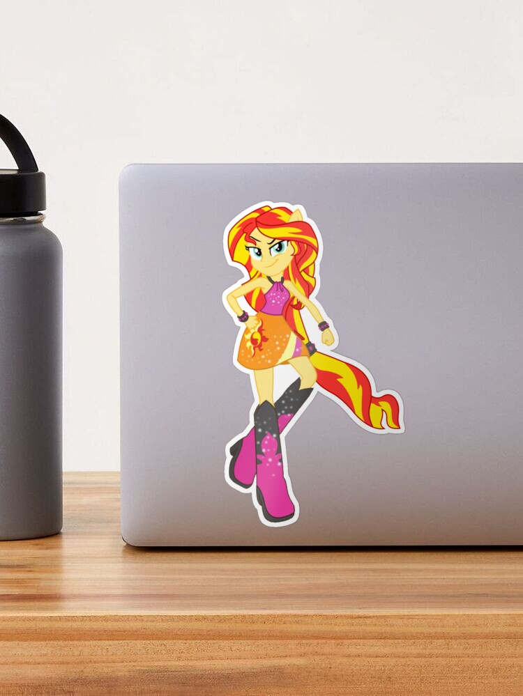 Rainbow Rocks Sunset Shimmer Sticker for Sale by hannahmander