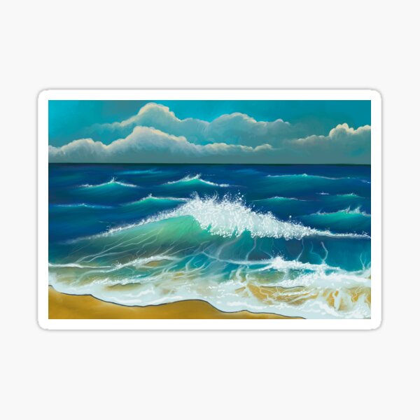 Seascape - Digital Art Sticker