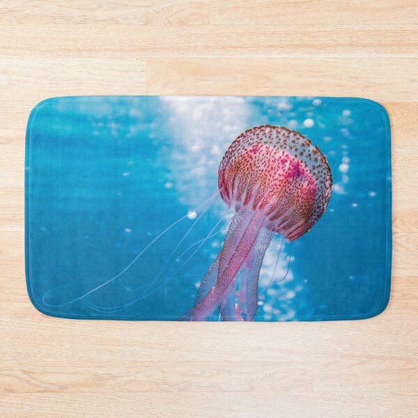 Item preview, Pink Jellyfish in Blue Ocean designed and sold by CrystalCrush.