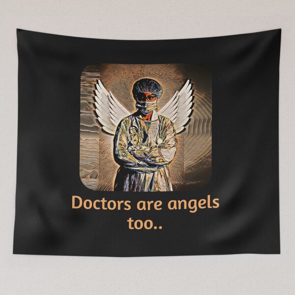 Item preview, Doctors are angels too designed and sold by doctors-apparel.