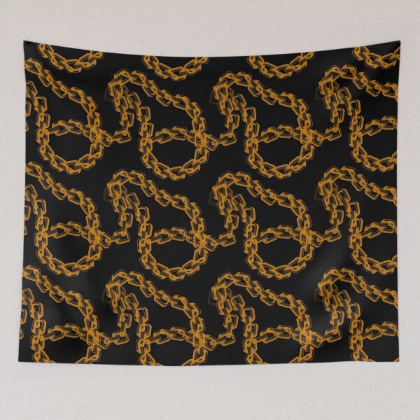 Item preview, Chain pattern,black background  designed and sold by MariaMarinova.
