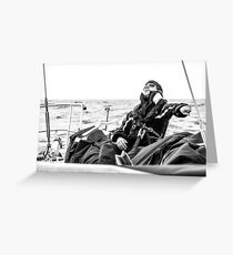 Checking the trim Greeting Card