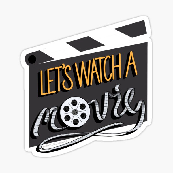 Item preview, Let's Watch a Movie ! designed and sold by mshell mayhem.