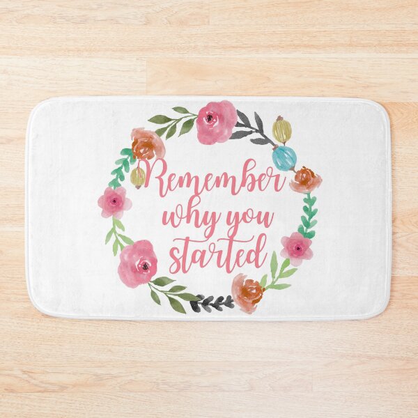 Item preview, Remember why you started - Watercolor Floral designed and sold by KarolinaPaz.