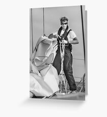 Hoisting sail Greeting Card
