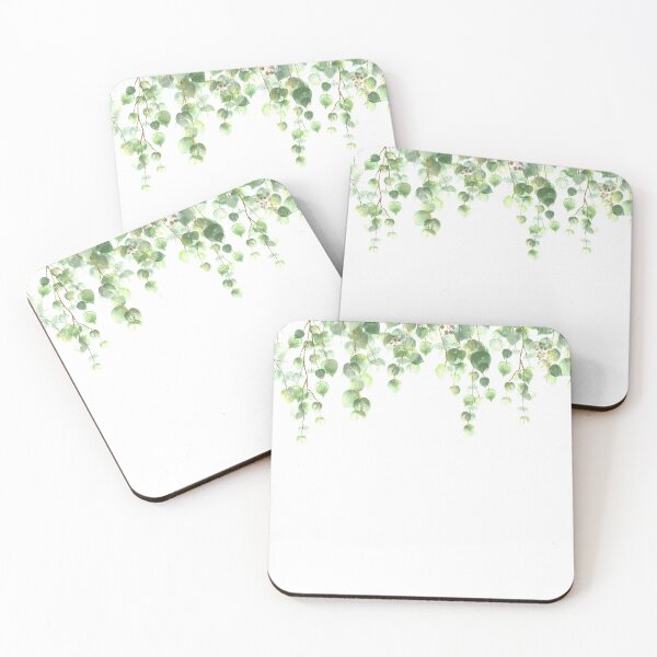 Item preview, Hanging Watercolor Eucalyptus Leaves and Branches Botanical Garden designed and sold by UtArt.