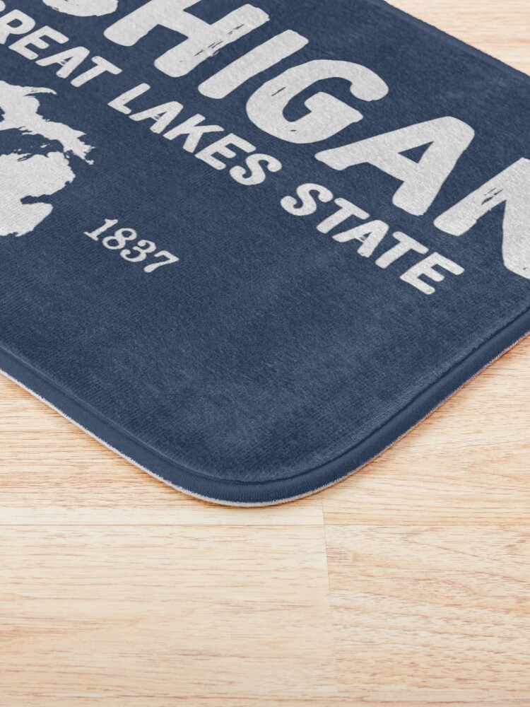 Alternate view of Michigan Is The Great Lakes State Bath Mat