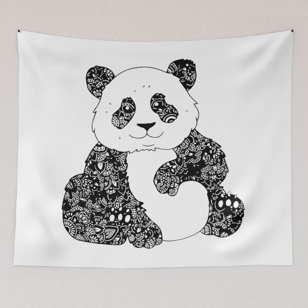 Item preview, Cute Panda Mandala Doodles designed and sold by MandalaApparel.