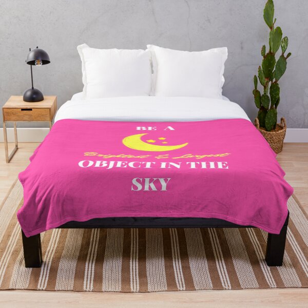 Artikelvorschau, Sei ein Mond: Hellste und größte am Himmel Positive Motivation Fun Quote für Kinder und Eltern (Pink) entworfen und verkauft von sinceanna.