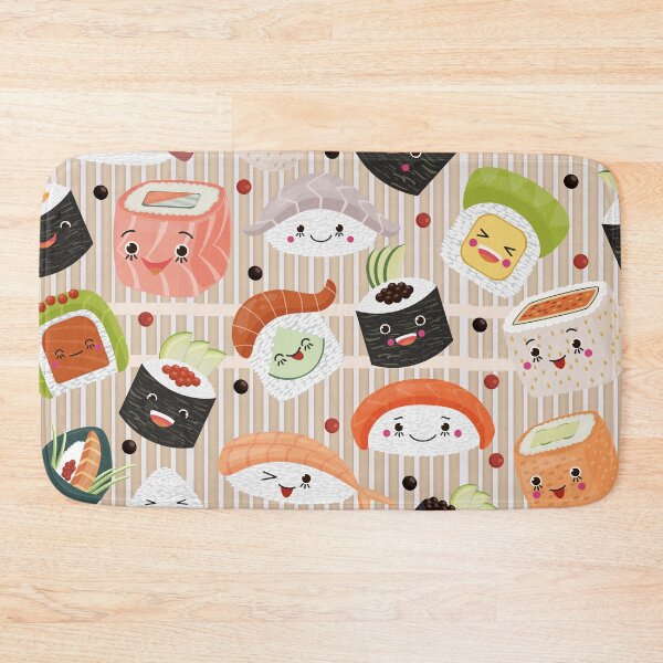 Item preview, Kawaii Sushi Pattern designed and sold by Boutique-Chic.