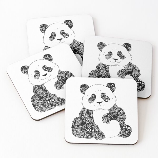 Item preview, Cute Panda Mandala Doodles designed and sold by MandalaApparel.