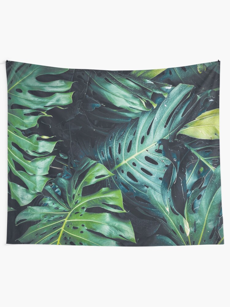 Alternate view of Dark green leaves Tapestry