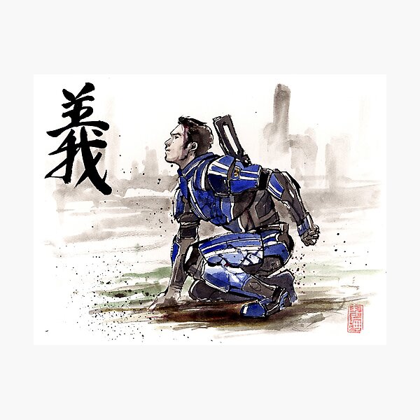 Item preview, Kaidan from Mass Effect series Sumie style Righteousness designed and sold by Mycks.