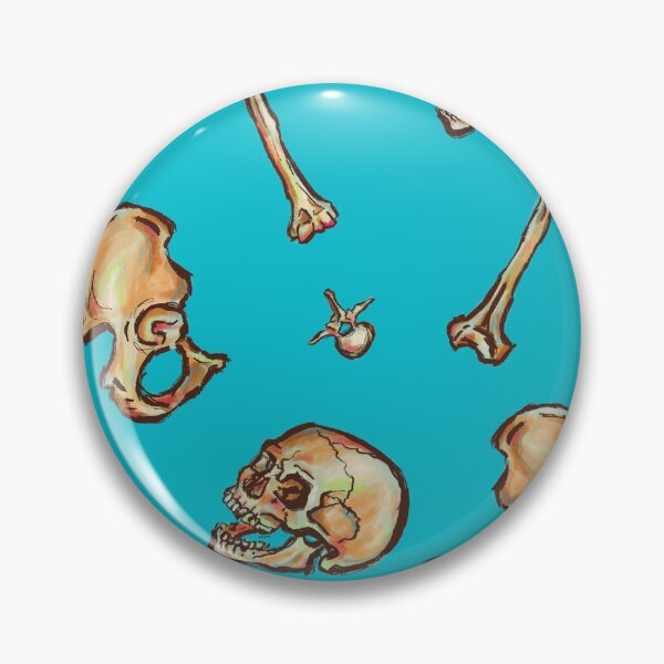 Item preview, Bones (Teal) designed and sold by Amber O'Hara.