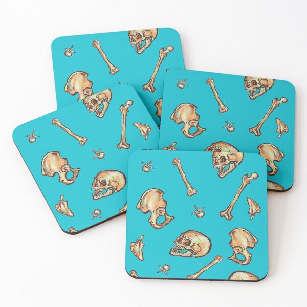 Item preview, Bones (Teal) designed and sold by Amber O'Hara.