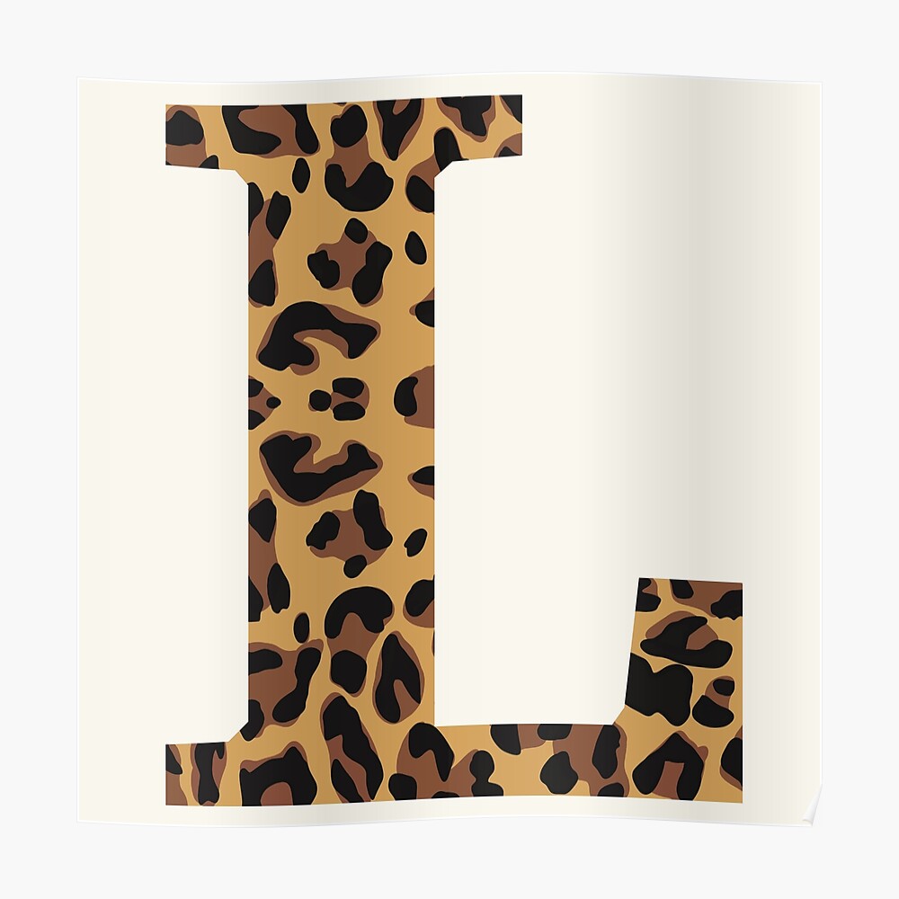 Leopard Print Letter L