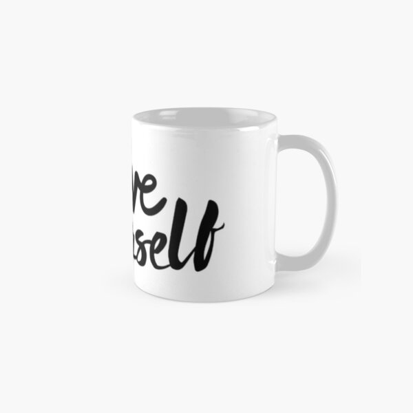 citation believe in yourself sur plusieurs produits Mug classique