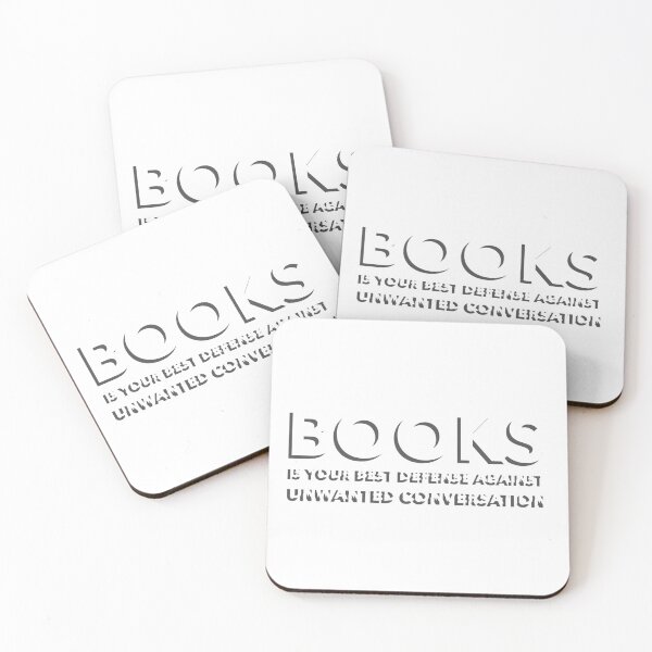 Item preview, Books is your best defense against unwanted conversation designed and sold by RufusTangen.